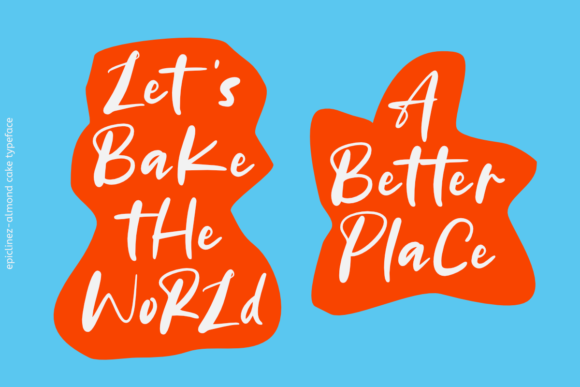 Almond Cake Font Poster 5