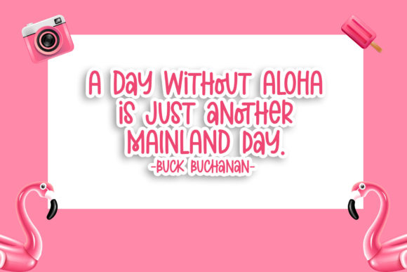 Aloha Lover Font Poster 2