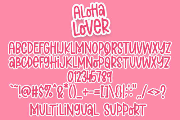 Aloha Lover Font Poster 4
