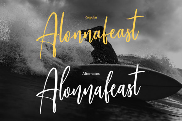 Alonnafeast Font Poster 8