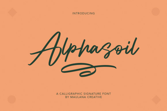 Alphasoil Font Poster 1