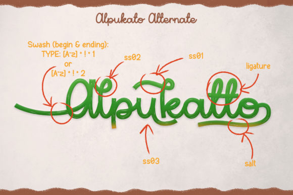 Alpukato Font Poster 5