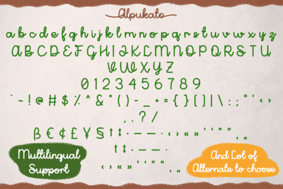 Alpukato Font Poster 7