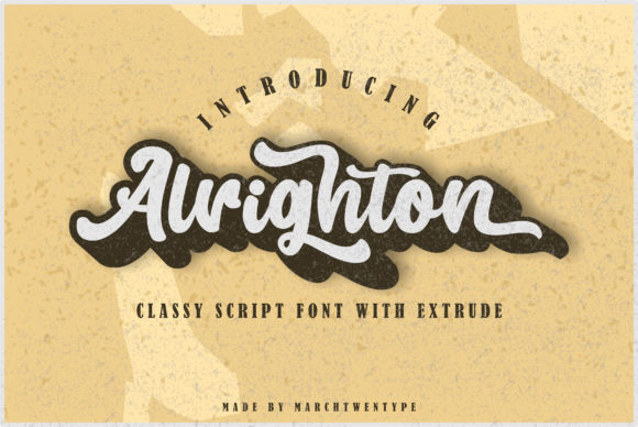 Alrighton Font Poster 1