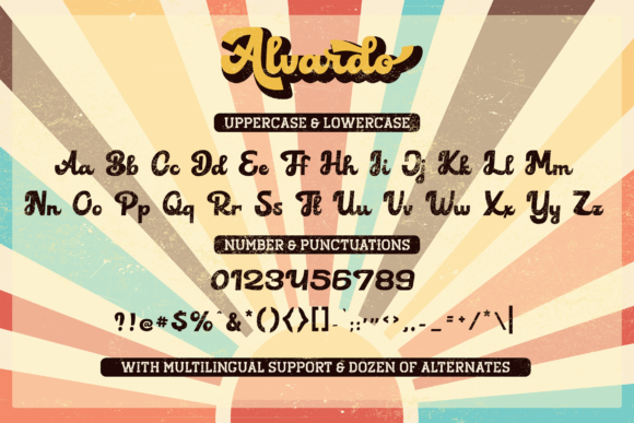 Alvardo Font Poster 6