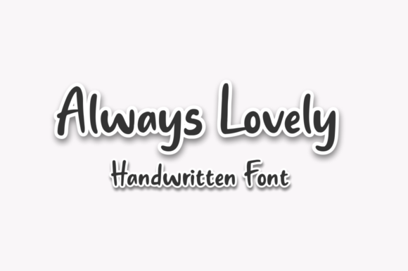 Always Lovely Font Poster 1