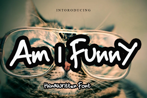 Am I Funny Font Poster 1