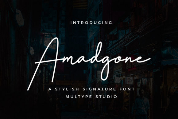 Amadgone Font Poster 1