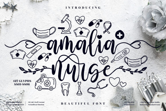 Amalia Nurse Font Poster 1