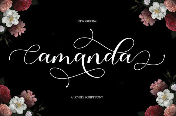 Amanda Font Poster 1