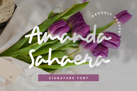 Amanda Sahaera Font Amanda Sahaera Font Poster 1