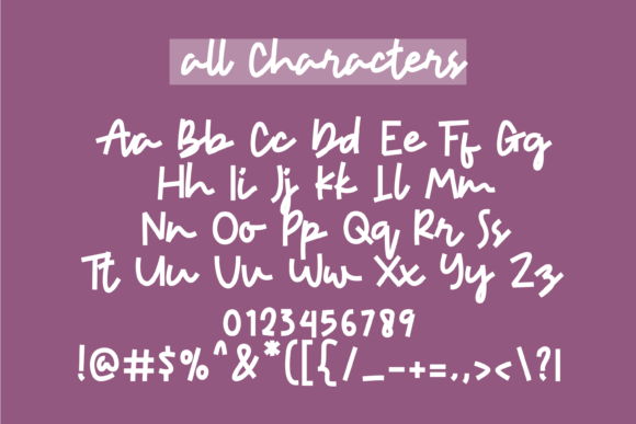 Amanda Sahaera Font Poster 6