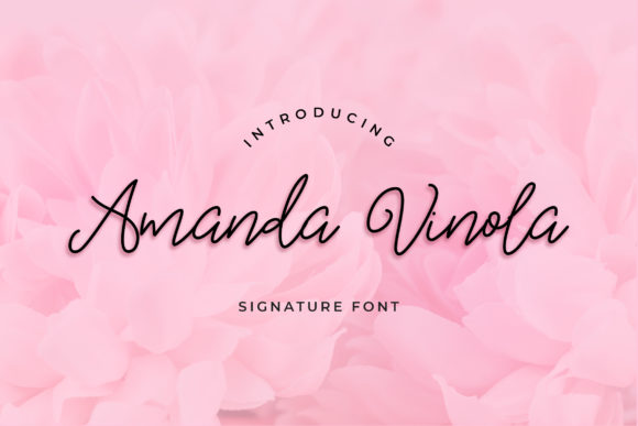 Amanda Vinola Font Poster 1