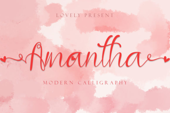 Amantha Font Poster 1