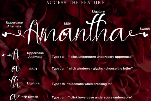 Amantha Font Poster 8