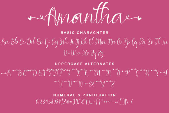 Amantha Font Poster 9