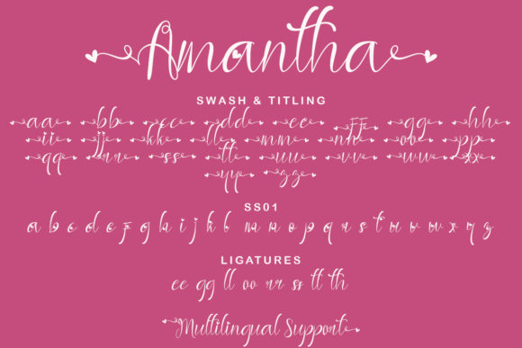 Amantha Font Poster 10