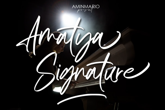 Amatya Signature Font Poster 1