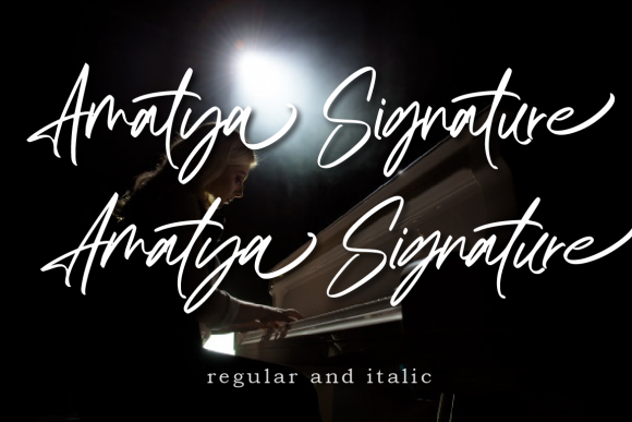 Amatya Signature Font Poster 14