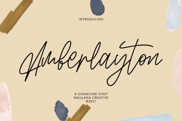 Amberlayton Font Poster 1