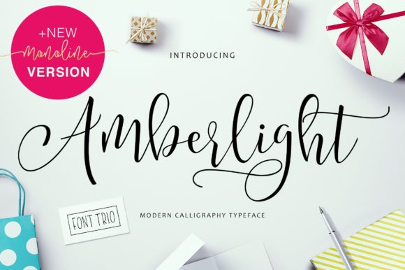 Amberlight Font Poster 1