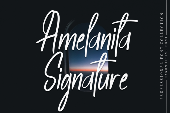 Amelanita Signature Font Poster 1