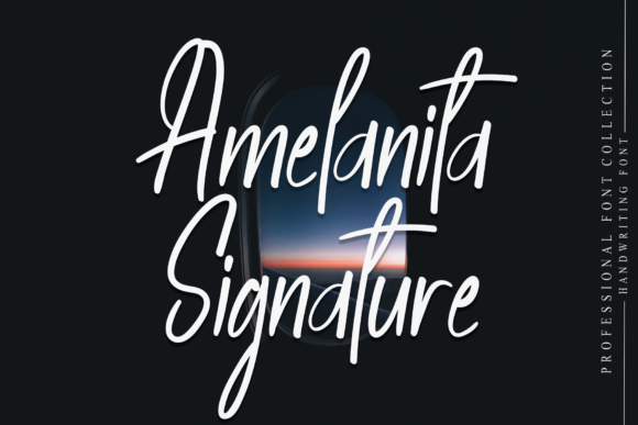 Amelanita Signature Font Amelanita Signature Font Poster 1