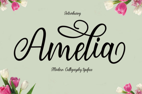 Amelia Font Poster 1