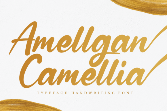 Amellgan Camellia Font Poster 1