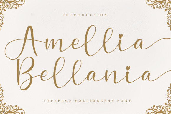 Amellia Bellania Font Poster 1