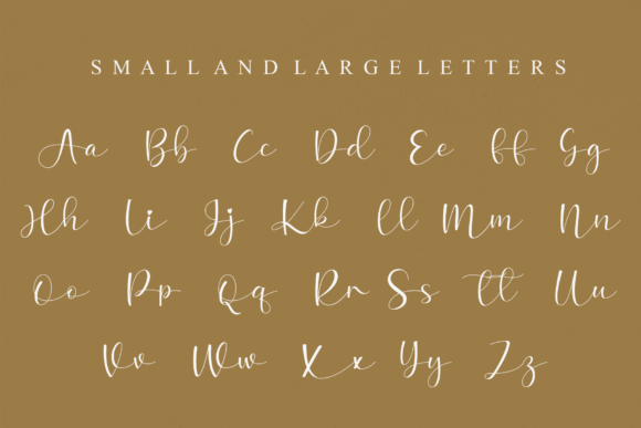 Amellia Bellania Font Poster 8