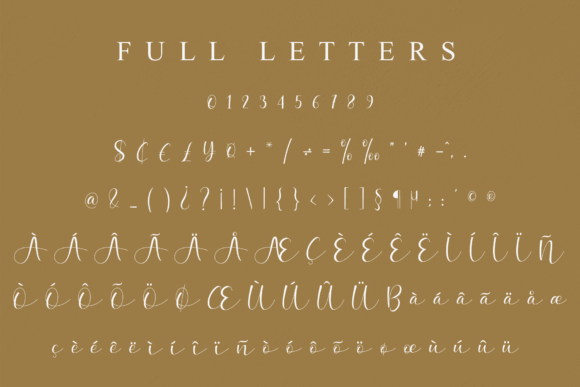 Amellia Bellania Font Poster 9