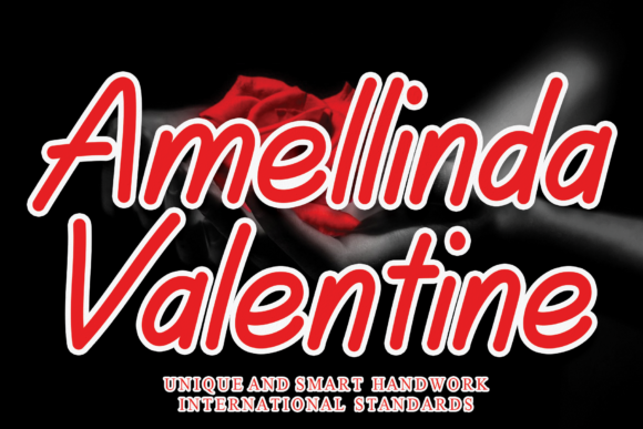 Amellinda Valentine Font Amellinda Valentine Font Poster 1