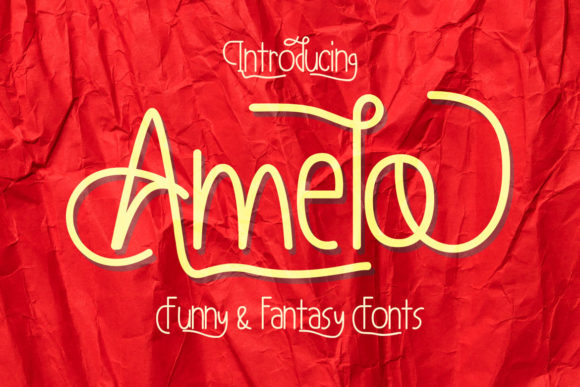 Amelo Font Poster 1