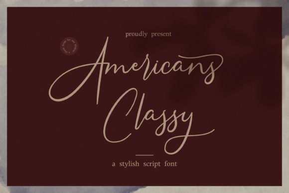 Americans Classy Font Poster 1