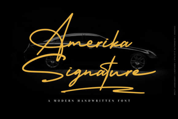 Amerika Signature Font