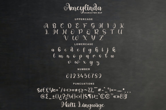 Ameylinda Font Poster 7
