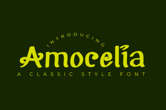 Amocelia Font Poster 1