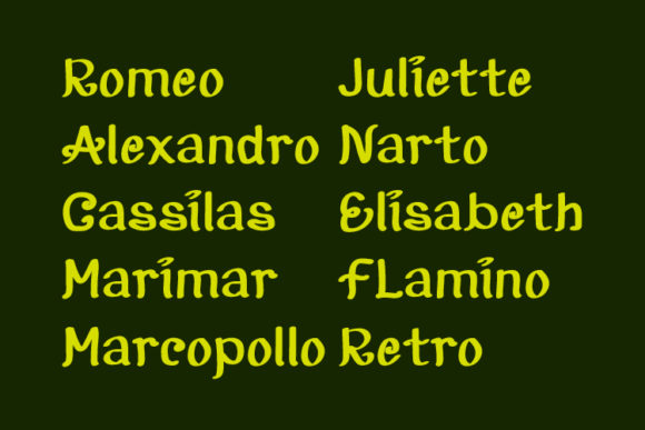 Amocelia Font Poster 5