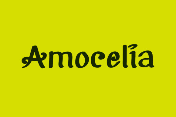 Amocelia Font Poster 6