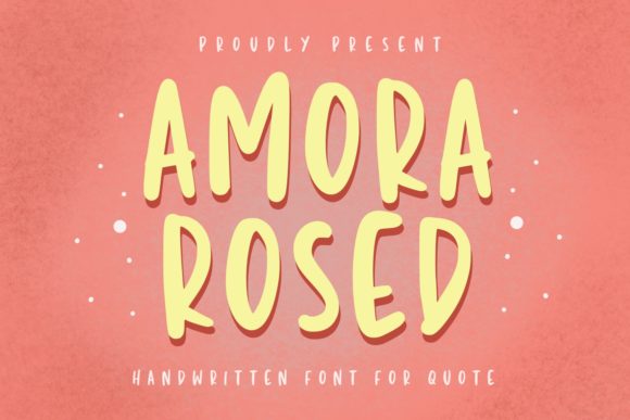 Amora Rosed Font Poster 1