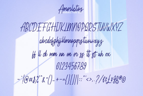 Amorlatos Font Poster 8