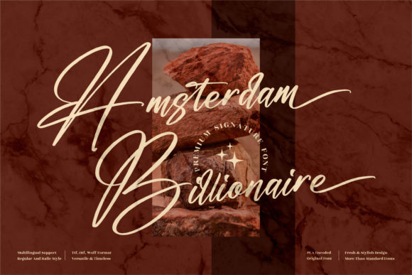 Amsterdam Billionaire Font Poster 1