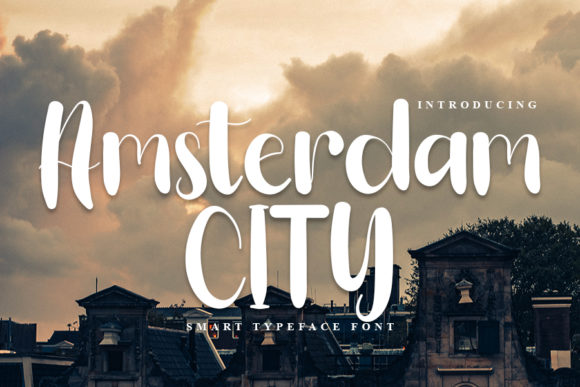 Amsterdam City Font Poster 1