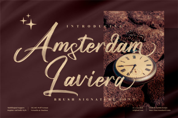 Amsterdam Laviera Font Poster 1