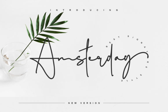 Amsterday Font Poster 7