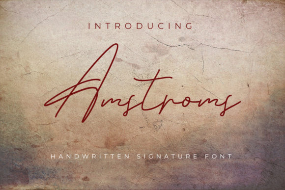 Amstroms Font Poster 1