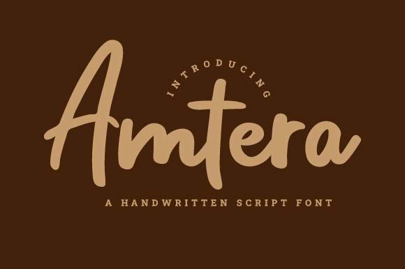 Amtera Font Poster 1