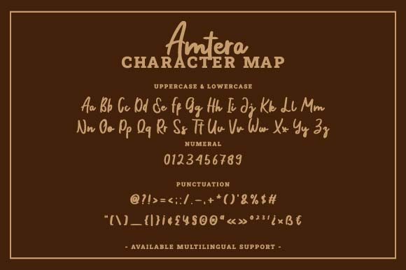 Amtera Font Poster 5