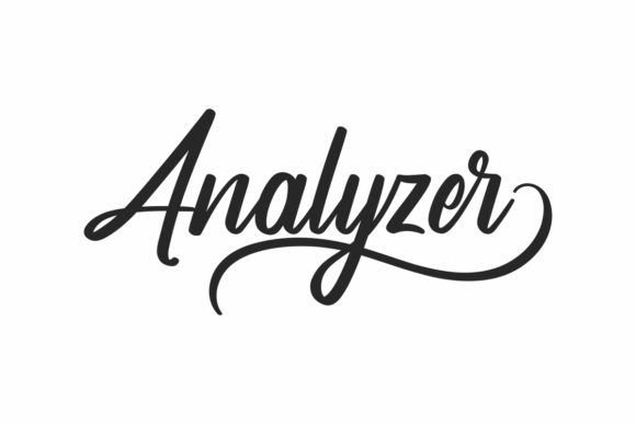 Analyzer Font Poster 1